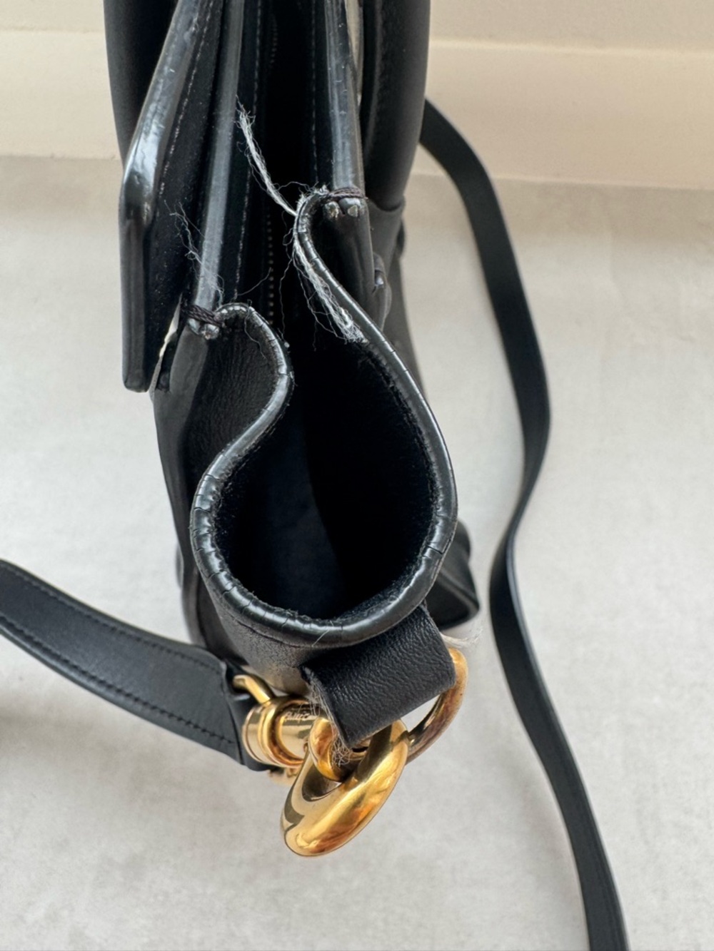 Celine Black Nano Crossbody with Gold Hardware. Phoebe Philo Era - Picture 7 of 13